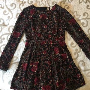 Floral and paisley peplum blouse